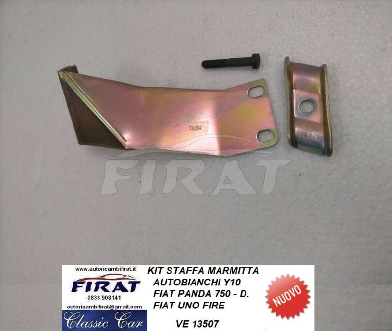 STAFFA MARMITTA FIAT PANDA 750 UNO FIRE - Y10 KIT (13507)